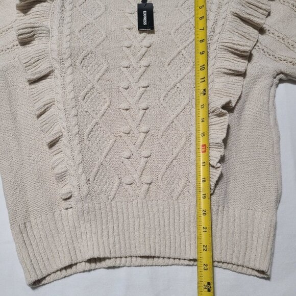 NWT Express Cable Knit Sweater sz M - Picture 3 of 6